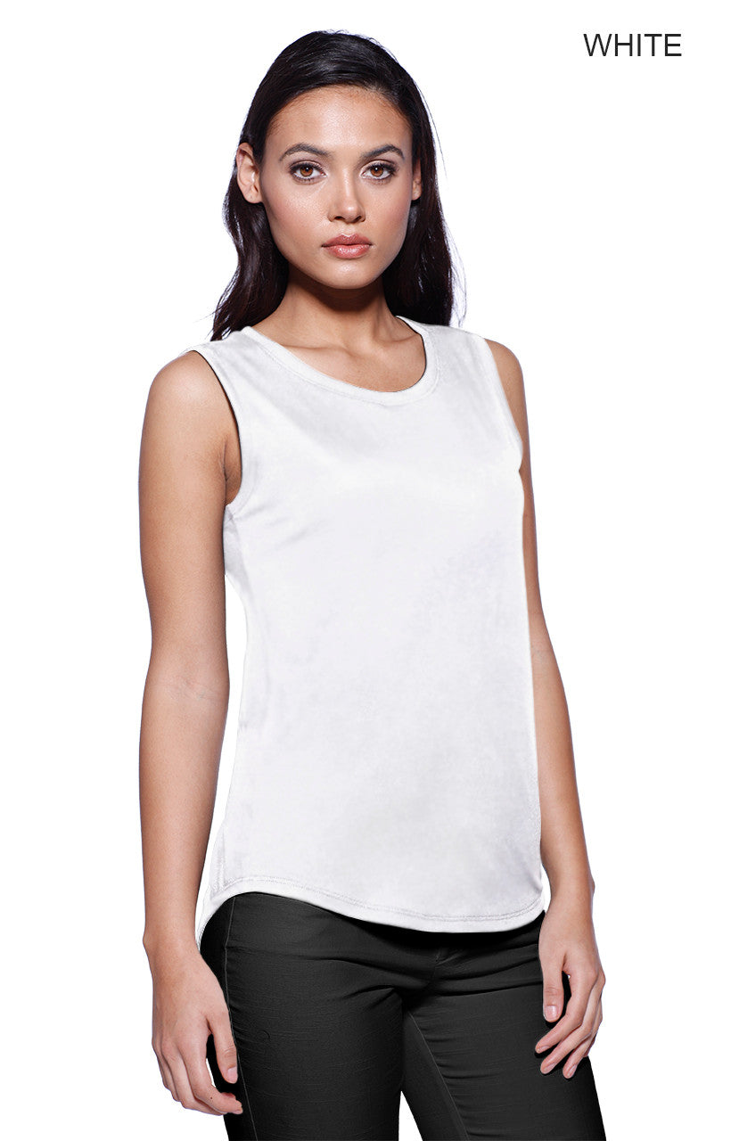 1452 - Women's CVC Sleeveless T-shirt