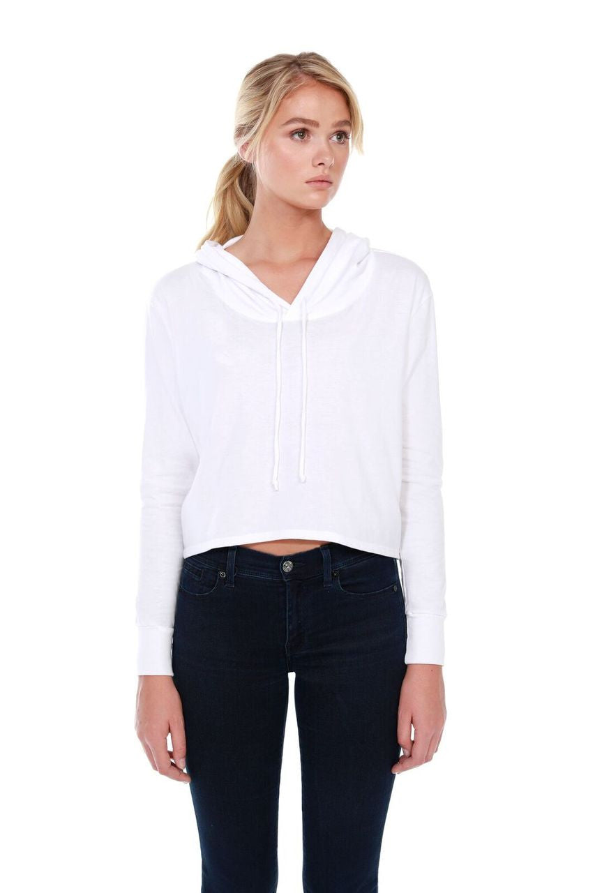 1490 - Women's CVC Cropped Hoodie