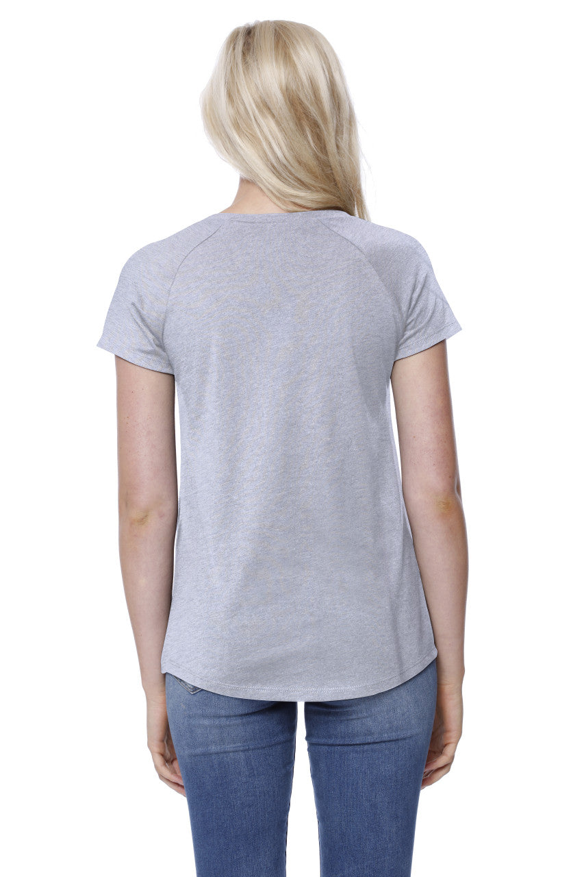 1474 - Women's CVC Loose S/S Raglan
