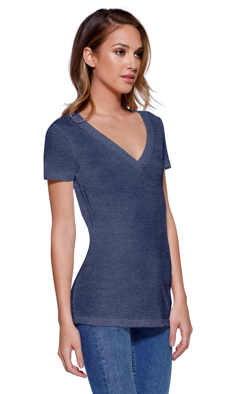 1512 - Women's Triblend V-Neck T-shirt