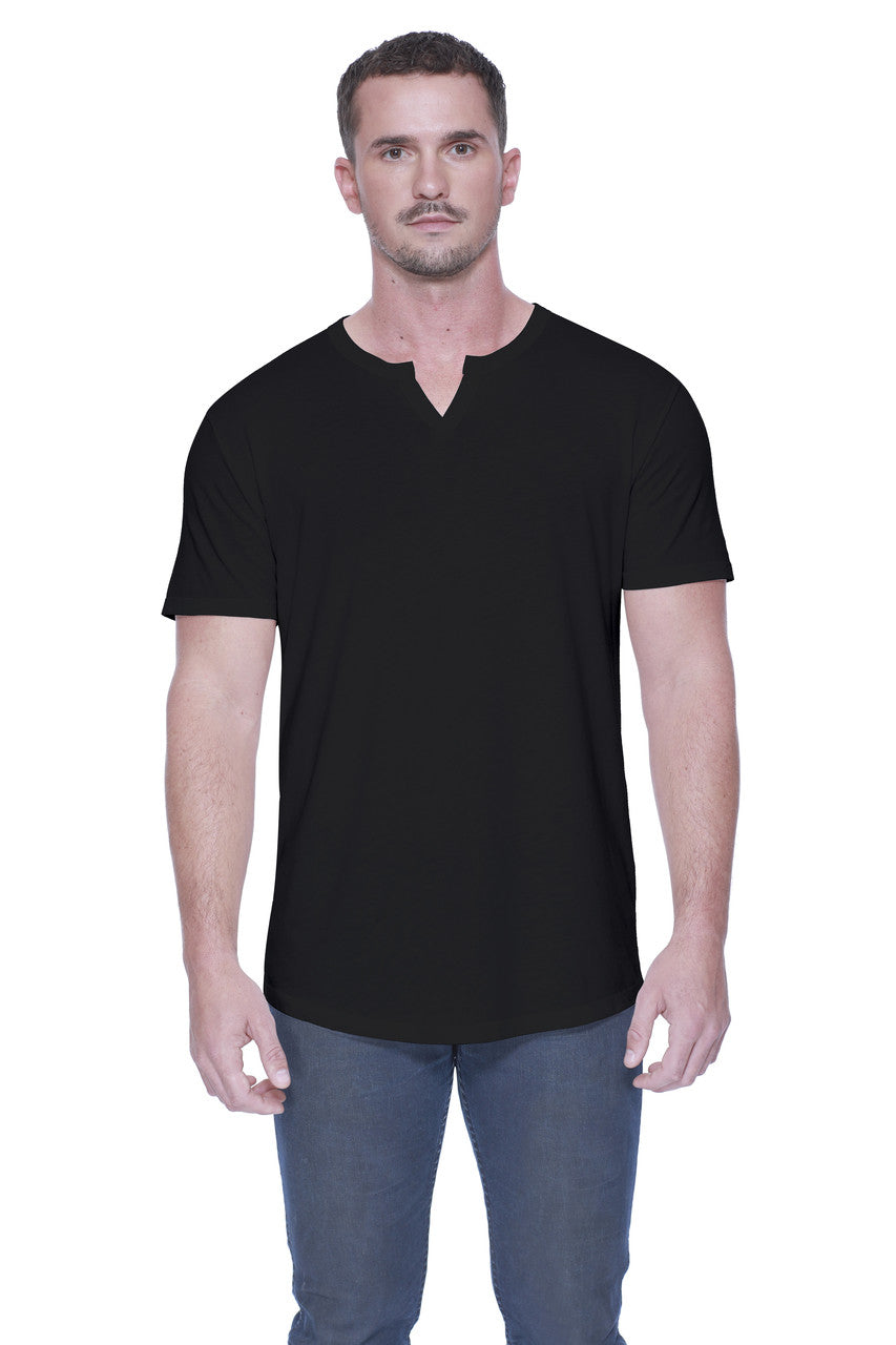 2422 - Men's Slit V-Neck