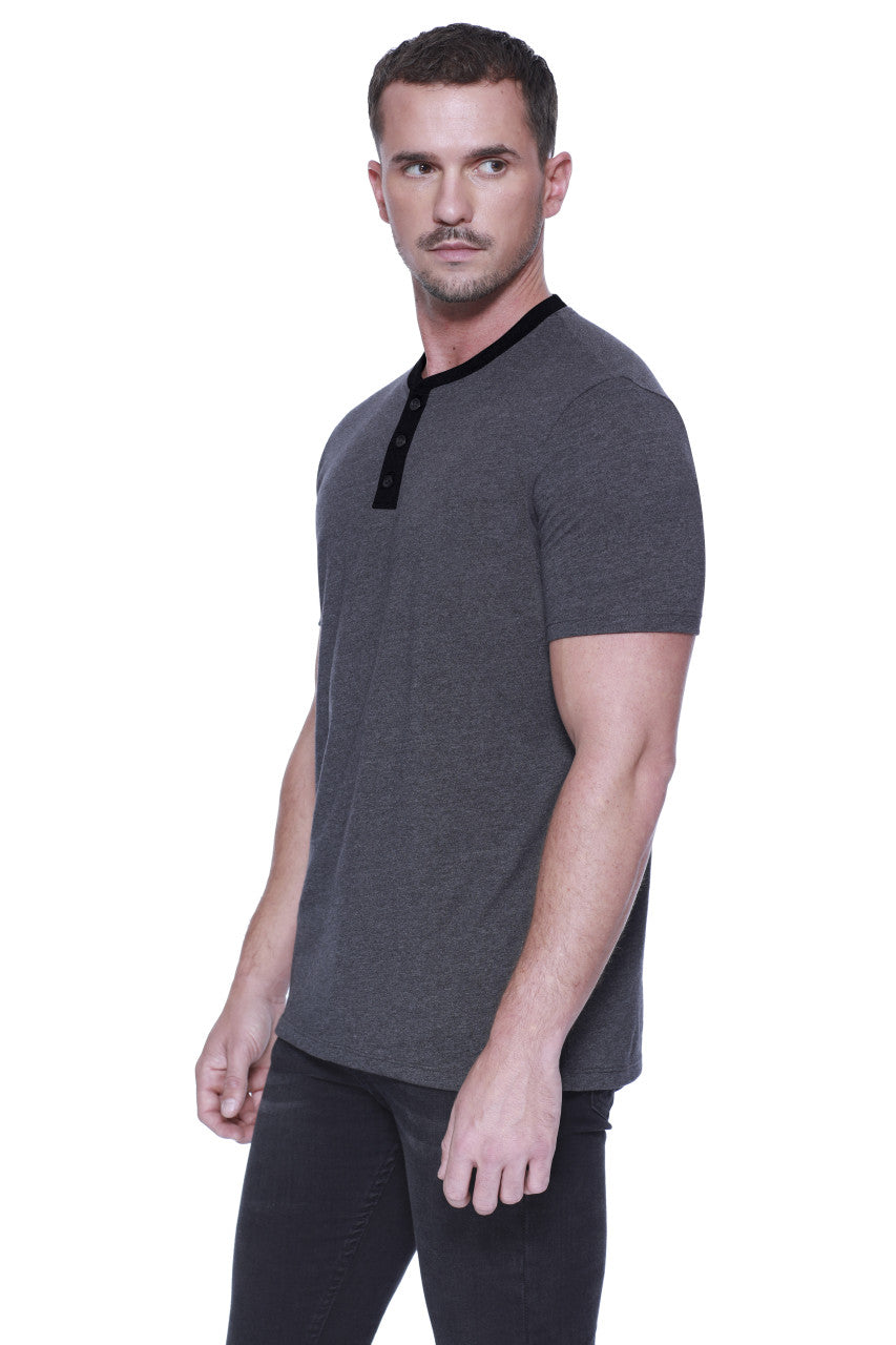 2460 - Men's CVC Henley – Startee Apparel