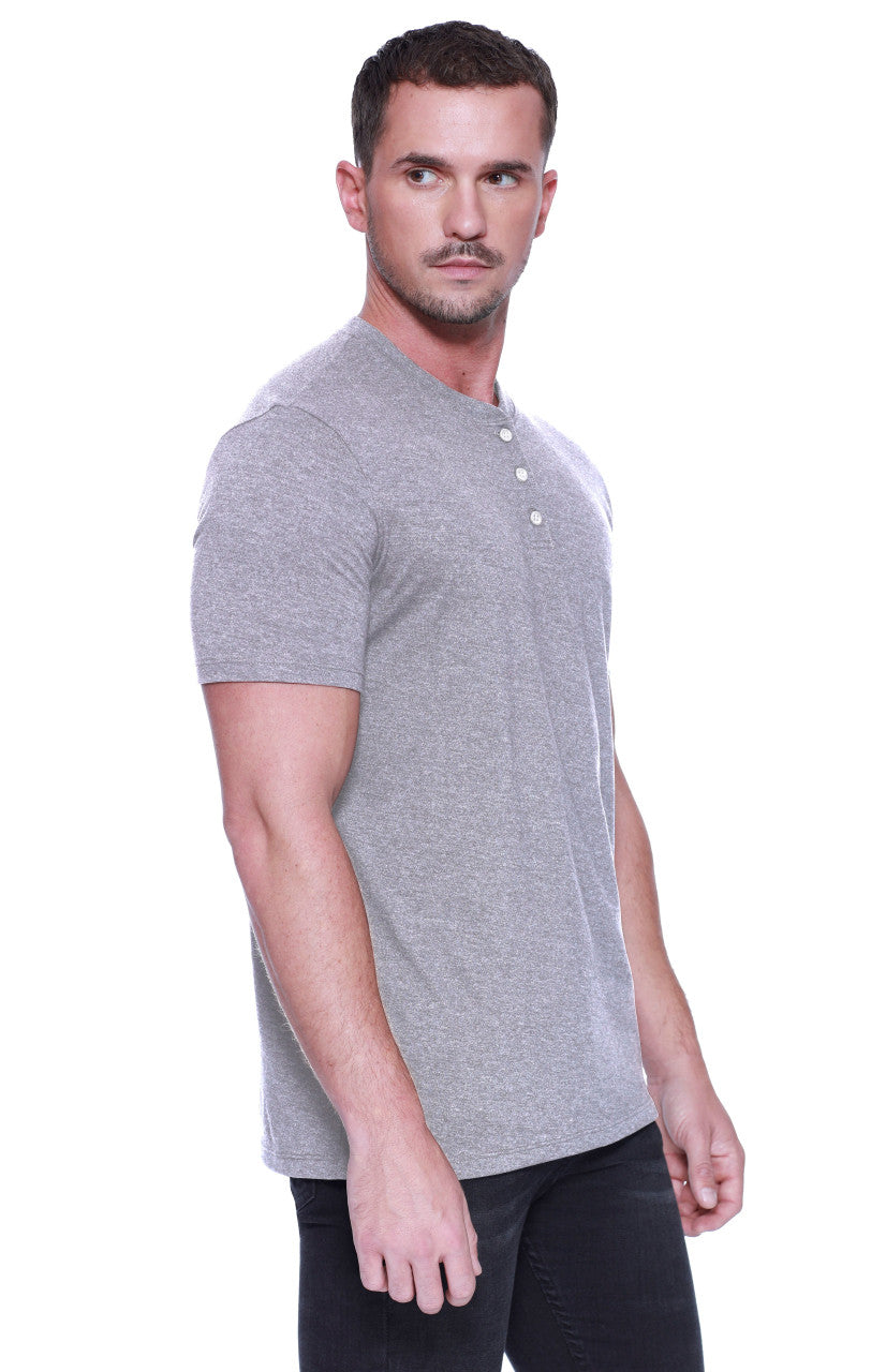 2460 - Men's CVC Henley – Startee Apparel
