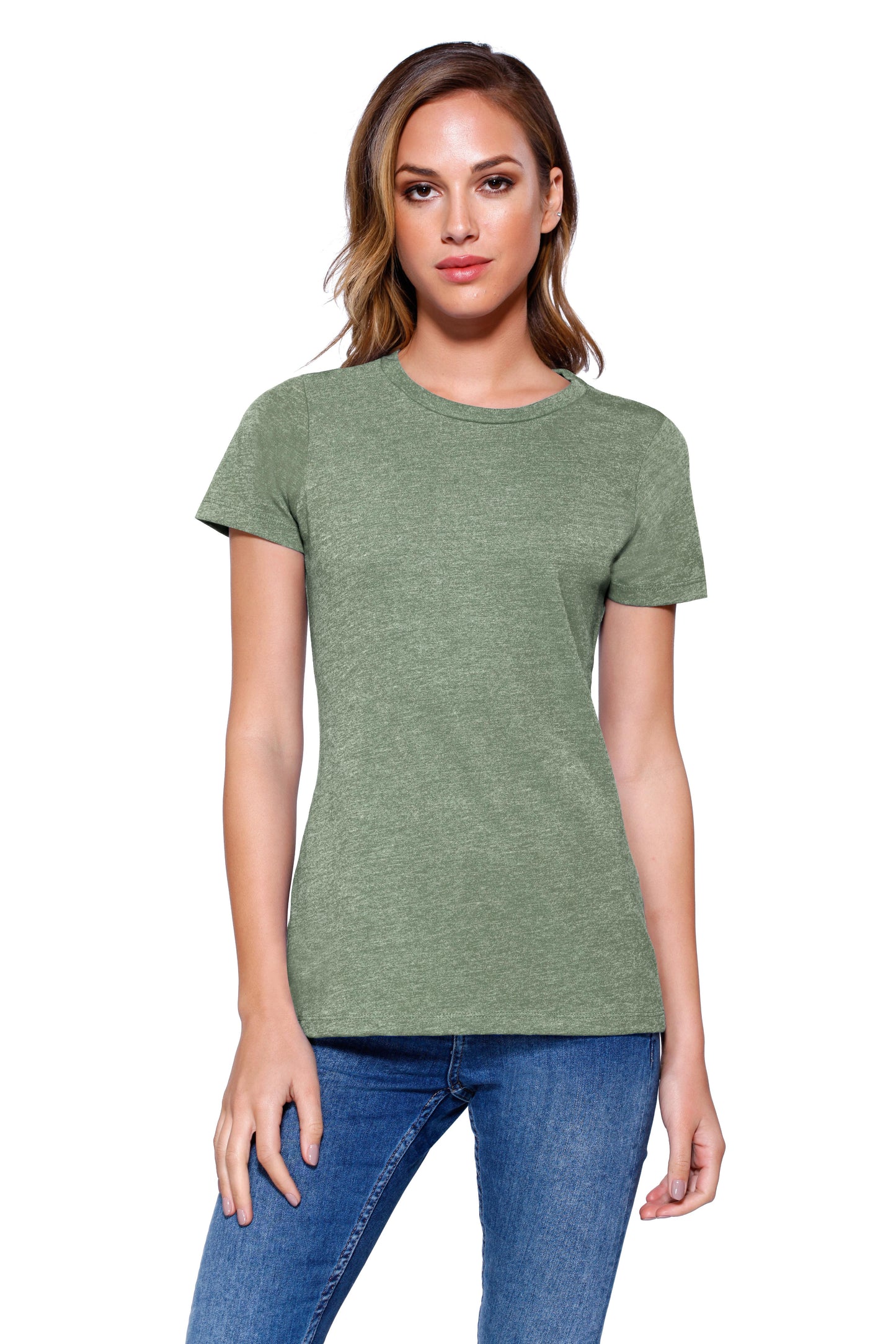 1410 - Women's CVC Crew Neck T-shirt