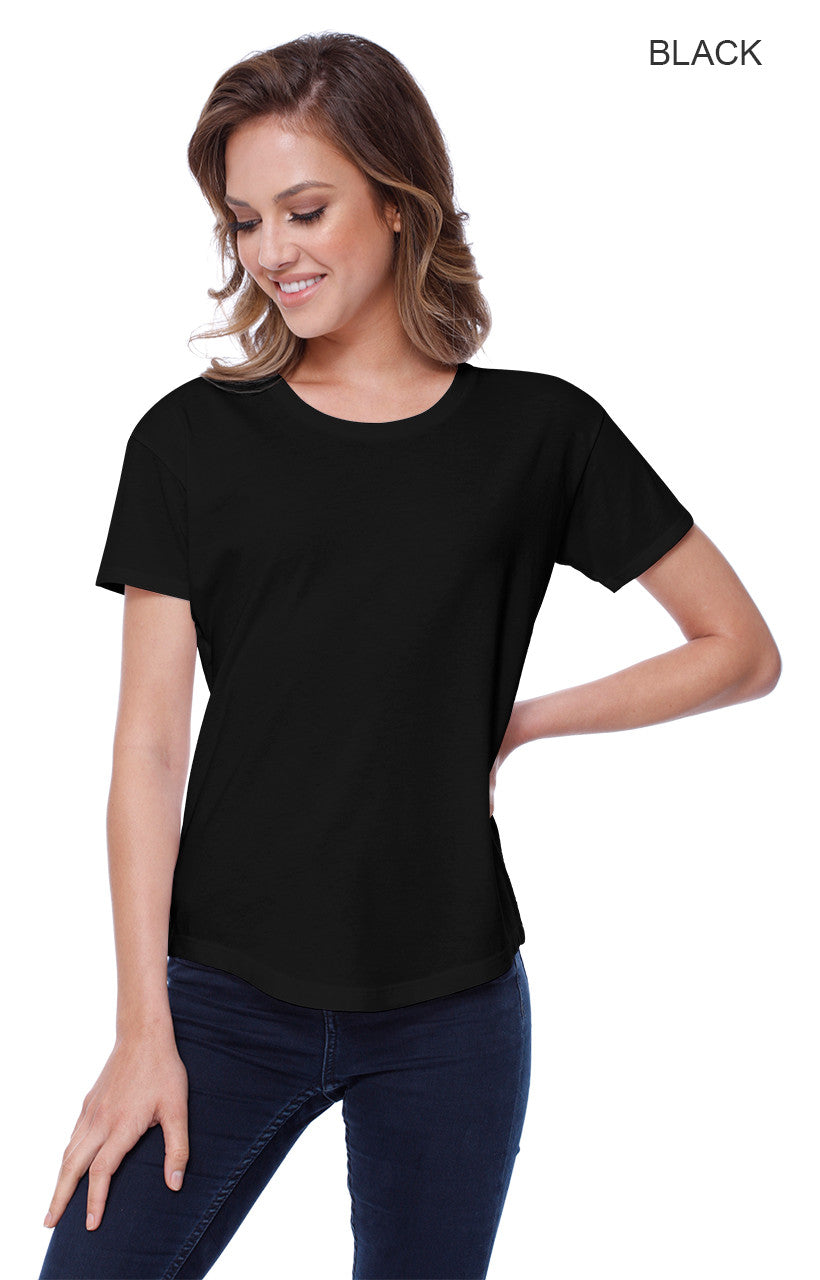 1420 - Women's CVC Melrose High Low T-shirt
