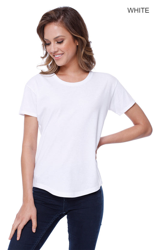 1420 - Women's CVC Melrose High Low T-shirt